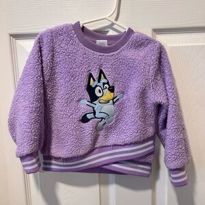 Purple Toddler Sweater with Bluey